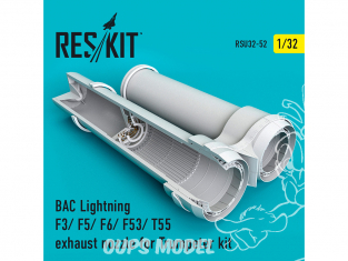 ResKit kit d'amelioration avion RSU32-0052 Tuyère BAC Lightning F3/ F5/ F6/ F53/ T55 pour Kit Trumpeter 1/32