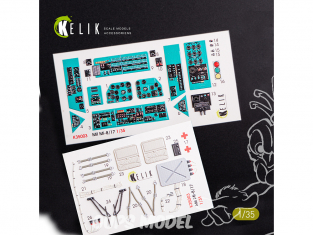 Kelik Decals 3D K35003 Décalques 3D intérieurs MI-8MT/MI-17 pour kit Trumpeter 1/35