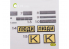 Kelik Decals 3D K35002 Décalcomanies 3D intérieures et extérieures de la série ZiL-131 pour tout kit