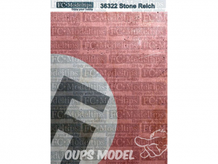 FC MODEL TREND Feuille autocollante 36322 Base adhésive Stone Reich Grunge 26 x 19cm