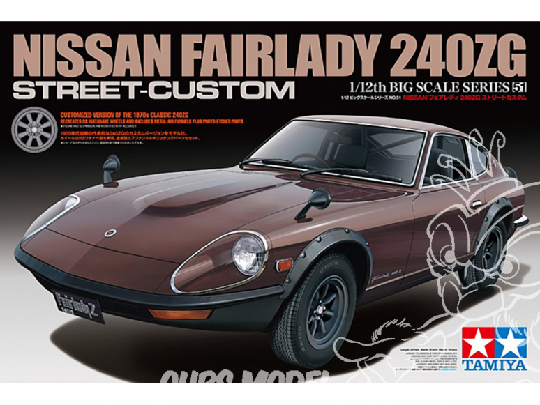 Tamiya maquette voiture 12051 NISSAN FAIRLADY 240ZG STREET-CUSTOM 1/12