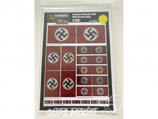 M-Models NT0024 Drapeaux Allemand WWII Version sale en mouvement planche A-4 1/35