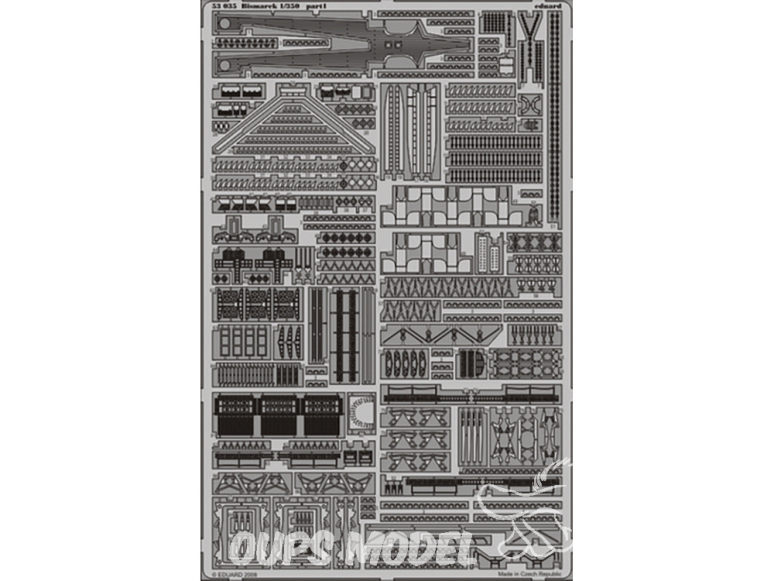 Eduard photodecoupe bateau 53035 Amélioration Bismarck Revell 1/350