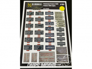 M-Models NT0093 Panneaux France 1940 1/35