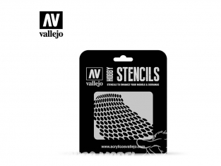 Vallejo Stencils ST-SF003 pochoir Hexagones déformés