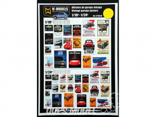 M-Models NT0046 Affiches de garage Vintage 1/18 1/24