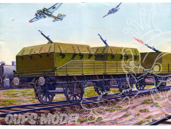 UM maquettes militaire 616 WAGON BLINDE ANTI AERIEN SOVIETIQUE 1/72