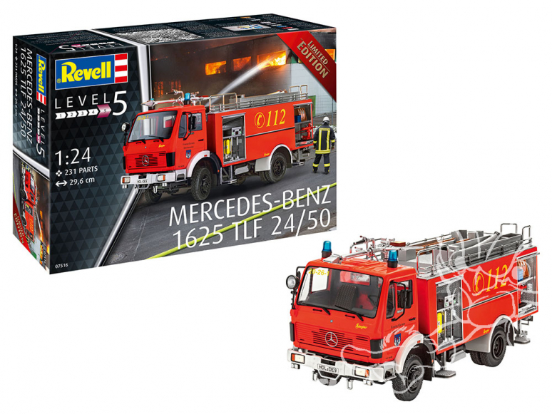 Revell maquette camion 07516 Pompier Mercedes-Benz 1625 TLF 24/50 serie limitée 1/24