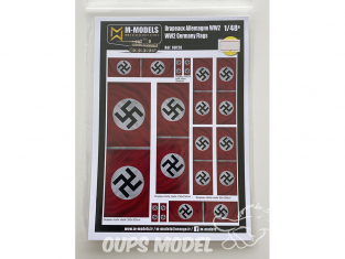 M-Models NT0126 Drapeaux Allemagne WWII Version sale en mouvement Planche A-5 1/48