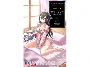 Hasegawa maquette figurine 52306 12 Egg Girls Collection No.22 "Hakurinfa" (Pyjama) 1/12