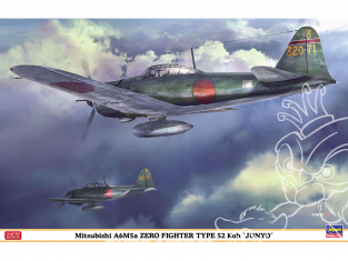 Hasegawa maquette avion 08258 Mitsubishi A6M5a Zero fighter type 52 Koh JUNYO 1/32