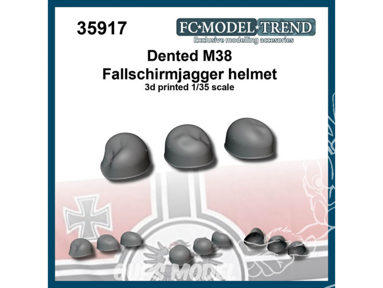 FC MODEL TREND accessoire résine 35917 Casques M38 Fallschirmjagger cabossés 1/35
