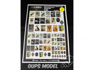 M-Models NT0059 Affiches de garage, Usines Publicitaires WWII 1/35