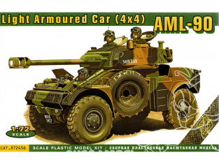 Ace Maquettes Militaire 72456 Voiture blindée légère AML-90 (4x4) 1/72