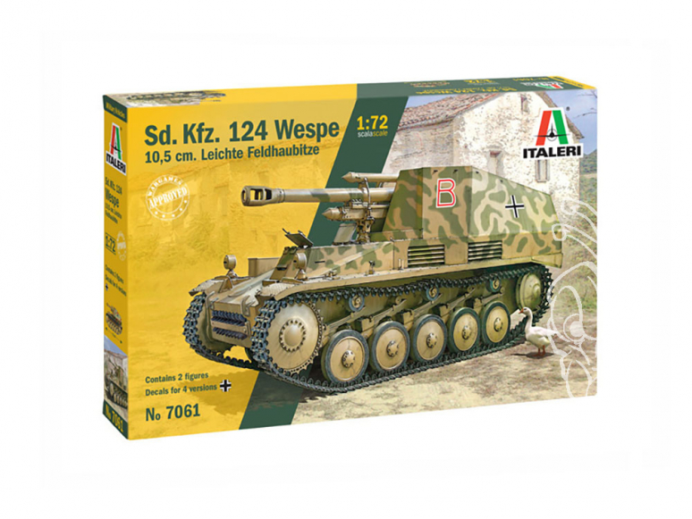 Italeri maquette militaire 7061 SD.KFZ.124 WESPE 1/72