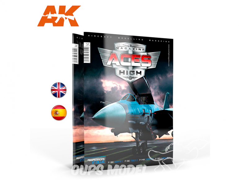 Ak interactive Magazine Aces High AK2942 ACES HIGH 19 AGGRESSORS IN BLUE en espagnol