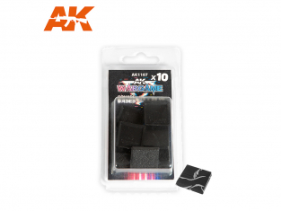 AK interactive ak1107 BASE CARREE 25X25MM X10 UNITÉS