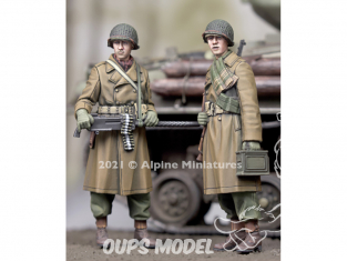 Alpine figurine 35295 WW2 US MG Team Winter Set (2 figurines) 1/35