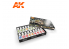 Ak interactive peinture acrylique 3G Set AK11763 COFFRET ADAM WILDER 3G Couleurs U.S. WWII et Moderne