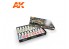 Ak interactive peinture acrylique 3G Set AK11763 COFFRET ADAM WILDER 3G Couleurs U.S. WWII et Moderne