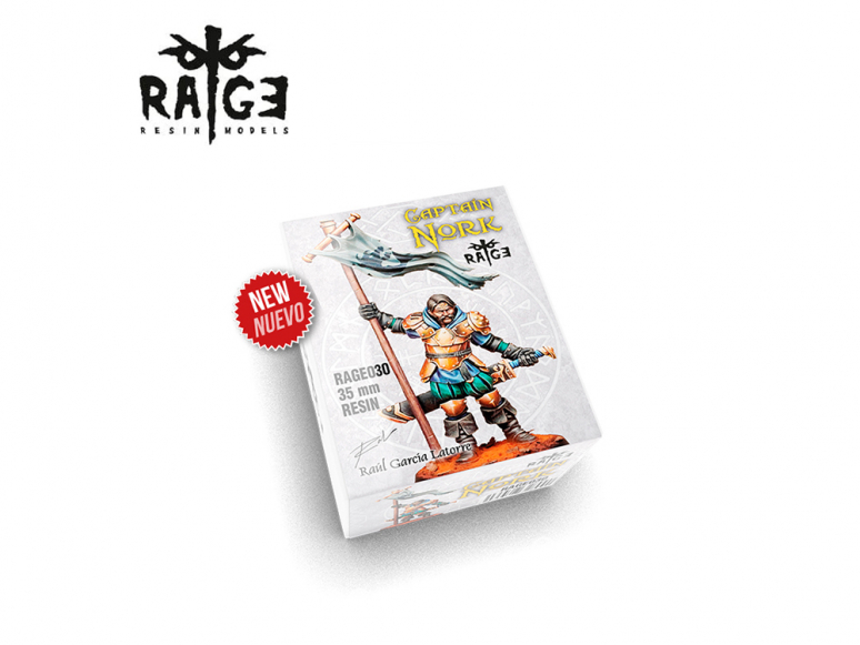 Ak Interactive figurine RAGE030 Captain Nork 35MM