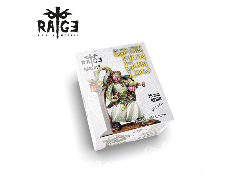 Ak Interactive figurine RAGE012 Mun Gun Low, Black Moon Captain 35MM