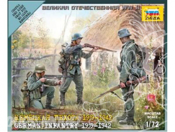 ZVEZDA Maquettes Militaire 6105 Infanterie Allemande 1/72