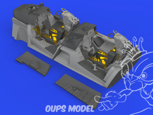 Eduard kit d'amelioration avion brassin 648739 Cockpit F-14A Late Tamiya 1/48