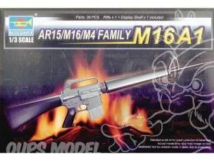 Trumpeter maquettes militaire 01903 REPLIQUE FUSIL M16A1 AR15/M16/M4 FAMILY 1/3