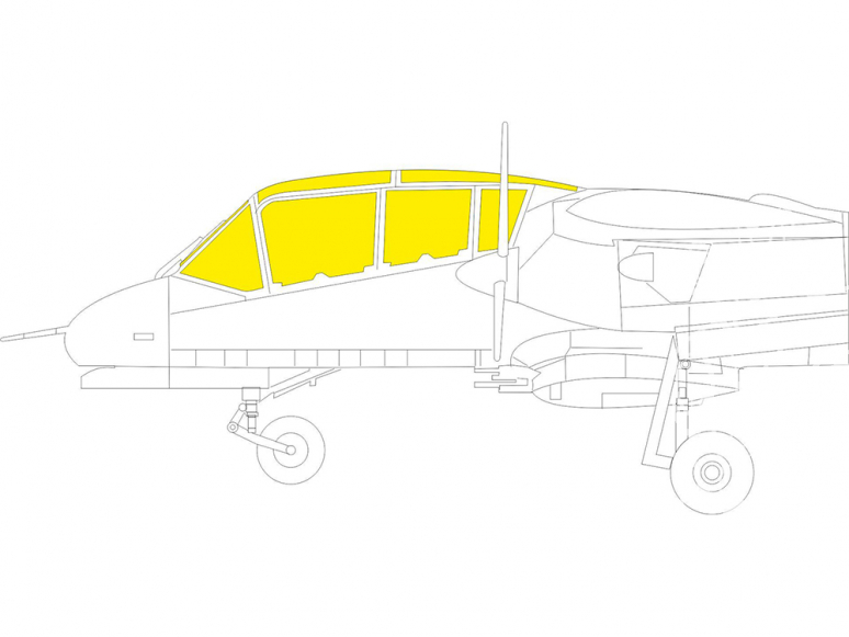 Eduard Express Mask EX846 OV-10D+ Icm 1/48