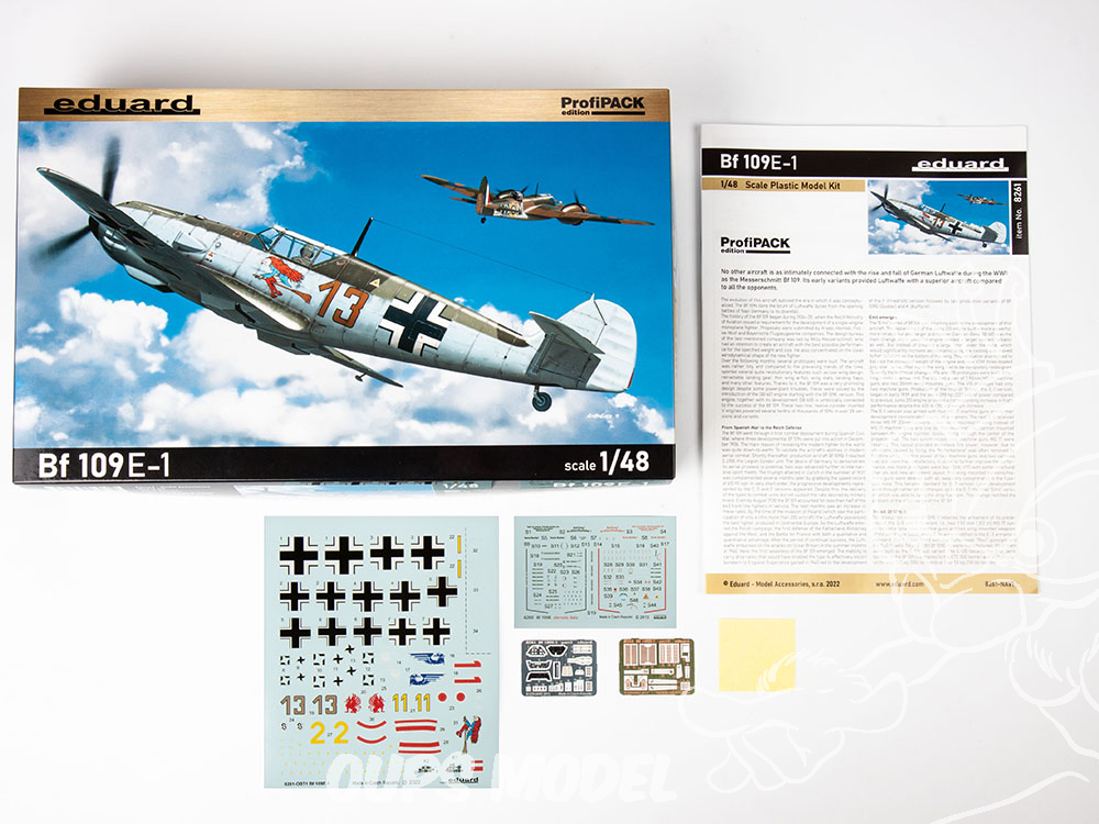 Maquette d'avion en plastique Bf109E-4/N « Galland » w/figure 1/48 -  Scientific-MHD