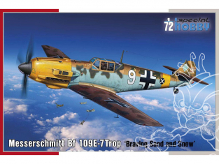 Special Hobby maquette avion 72462 Messerschmitt Bf 109E-7 Trop Braver le sable et la neige 1/72