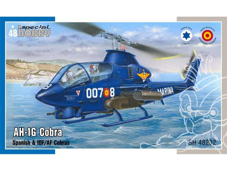 Special Hobby maquette helicoptére 48202 AH-1G Cobra Espagnol et IDF/AF Cobras 1/48