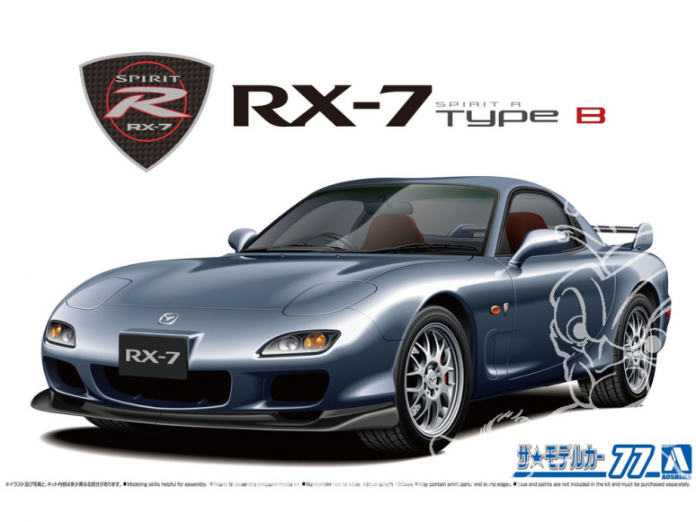 Aoshima maquette voiture 61930 Mazda RX-7 FD3S Spirit R Type B 2002 1/24