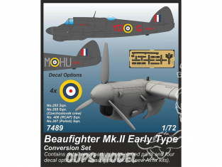 Cmk kit resine 7489 Beaufighter Mk.II Early Type Conversion set pour kits News Airfix 1/72