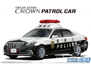 Aoshima maquette voiture 59999 Toyota Crown GRS210 Patrol Car Police 2016 1/24