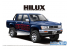 Aoshima maquette voiture 62173 Toyota Hilux LN107 Pick Up Double Cab 4WD 1994 1/24