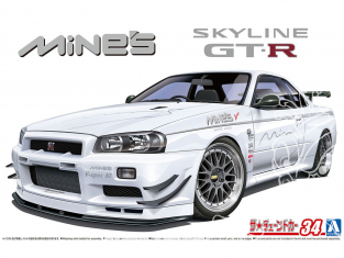 Aoshima maquette voiture 59869 Nissan Skyline GT-R Mine's 2002 BNR34 1/24