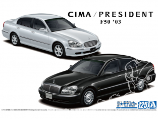 Aoshima maquette voiture 61428 Nissan F50 Cima / President 2003 1/24