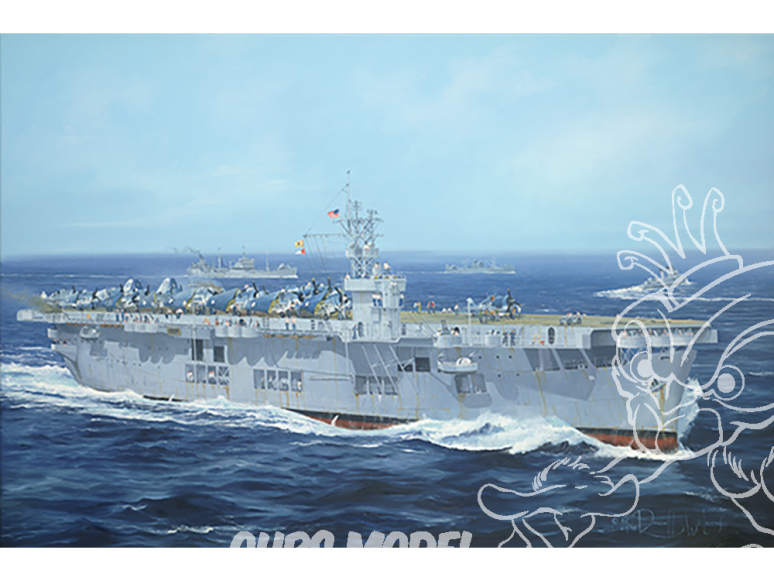 TRUMPETER maquette bateau 05369 USS CVE-26 Sangamon 1/350