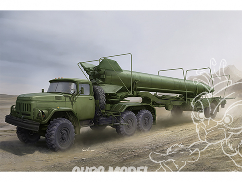 TRUMPETER maquette militaire 01081 Camion Zil-131V soviétique avec une remorque 2T3M1 et un missile 8K14 1/35