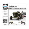 Planet model Maquettes mv128 Zetor 25 Militaire avec Attelage pour tirer un MiG 15 ou 17 1/72