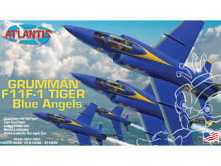 Atlantis maquette avion H169 F11F-1 Grumman Tiger Blue Angels 1/54