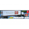 AMT maquette camion 1234 REMORQUE FRUEHAUF 40' SEMI TRAILER (MILLER BEER) 1:25