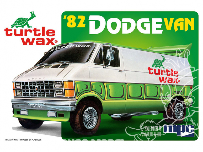 MPC maquette voiture 943 1982 Dodge Van Custom (Turtle Wax) 1/25