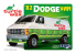 MPC maquette voiture 943 1982 Dodge Van Custom (Turtle Wax) 1/25