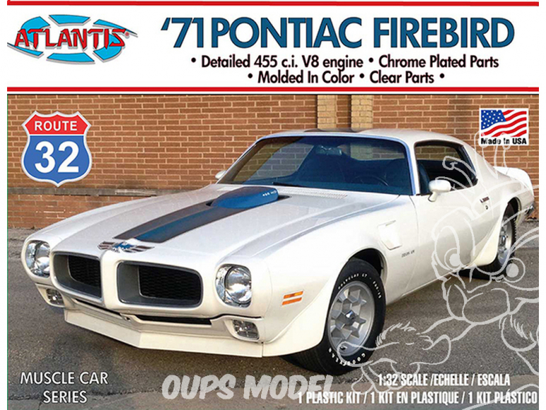 Atlantis maquette voiture M2009 1971 Pontiac Firebird 1/32