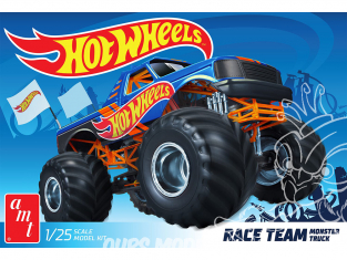 AMT maquette voiture 1256 RACE TEAM MONSTER TRUCK HOT WHEELS 1/25