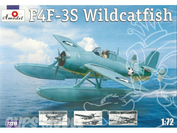 Amodel maquettes avion 72210 GRUMANN F4F-3S "WILDCATFISH" HYDRAVION US NAVY 1/72