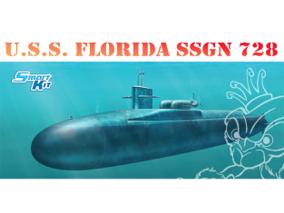 Dragon maquette sous marin 1056 U.S.S. FLORIDA SSGN 728 1/350